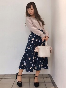 マジェスティックレゴンラフォーレ原宿店スタッフさん（レディース・150cm）の春コーディネート