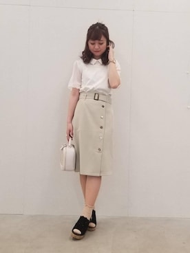 マジェスティックレゴンラフォーレ原宿店スタッフさん（レディース・155cm）の春コーディネート