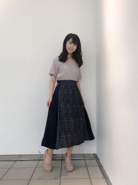 マジェスティックレゴンラフォーレ原宿店スタッフさん(レディース・154cm)の春コーディネート