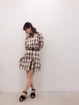 マジェスティックレゴンラフォーレ原宿店スタッフさん（レディース・150cm）の春コーディネート