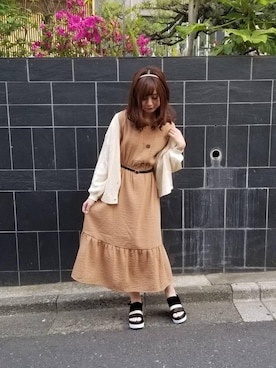 マジェスティックレゴンラフォーレ原宿店スタッフさん（レディース・155cm）の春コーディネート