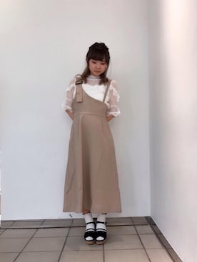 マジェスティックレゴンラフォーレ原宿店スタッフさん（レディース・150cm）の春コーディネート