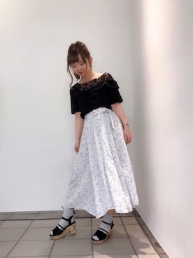 マジェスティックレゴンラフォーレ原宿店スタッフさん（レディース・150cm）の春コーディネート