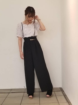 マジェスティックレゴンラフォーレ原宿店スタッフさん（レディース・155cm）の春コーディネート