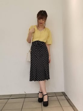 マジェスティックレゴンラフォーレ原宿店スタッフさん（レディース・155cm）の春コーディネート