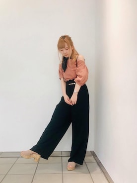 マジェスティックレゴンラフォーレ原宿店スタッフさん（レディース・150cm）の夏コーディネート