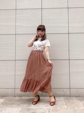 マジェスティックレゴンラフォーレ原宿店スタッフさん（レディース・150cm）の夏コーディネート