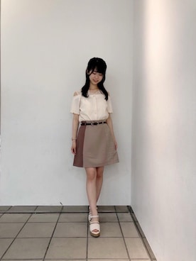 マジェスティックレゴンラフォーレ原宿店スタッフさん（レディース・154cm）の夏コーディネート