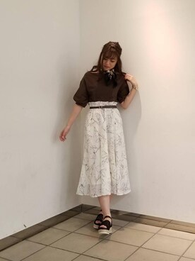 マジェスティックレゴンラフォーレ原宿店スタッフさん（レディース・155cm）の夏コーディネート