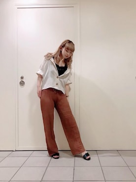 マジェスティックレゴンラフォーレ原宿店スタッフさん（レディース・150cm）の夏コーディネート