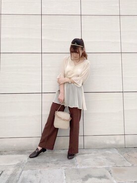 マジェスティックレゴンラフォーレ原宿店スタッフさん（レディース・156cm）の夏コーディネート