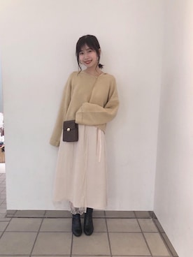 マジェスティックレゴンラフォーレ原宿店スタッフさん(レディース・162cm)の秋コーディネート