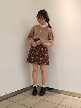 マジェスティックレゴンラフォーレ原宿店スタッフさん（レディース・155cm）の冬コーディネート