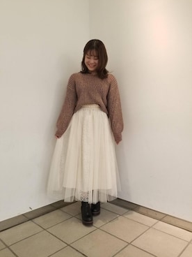 マジェスティックレゴンラフォーレ原宿店スタッフさん(レディース・155cm)の冬コーディネート