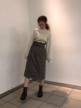 マジェスティックレゴンラフォーレ原宿店スタッフさん(レディース・153cm)の冬コーディネート