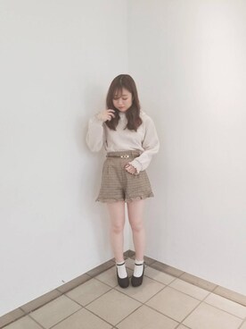 「ハートベルト」｜マジェスティックレゴンラフォーレ原宿店スタッフさん（レディース・155cm）の冬コーディネート