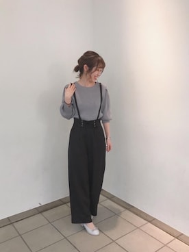 「ラメシューズ」｜マジェスティックレゴンラフォーレ原宿店スタッフさん（レディース・153cm）の冬コーディネート