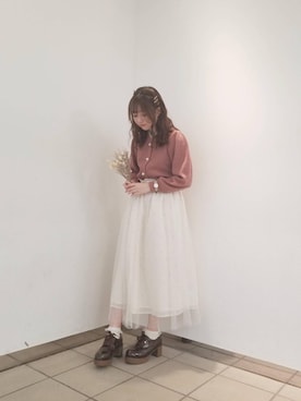 マジェスティックレゴンラフォーレ原宿店スタッフさん（レディース・155cm）の冬コーディネート