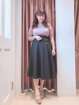 マジェスティックレゴンラフォーレ原宿店スタッフさん（レディース・164cm）の夏コーディネート