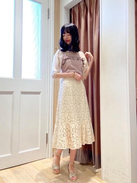 マジェスティックレゴンラフォーレ原宿店スタッフさん（レディース・166cm）の夏コーディネート
