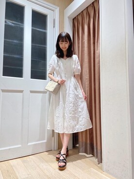 「コットンレース」｜マジェスティックレゴンラフォーレ原宿店スタッフさん（レディース・166cm）の夏コーディネート