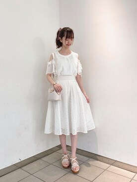 「こっとんぶらうす」｜マジェスティックレゴンラフォーレ原宿店スタッフさん（レディース・166cm）の夏コーディネート