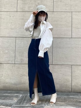 マジェスティックレゴンラフォーレ原宿店スタッフさん（レディース・161cm）の春コーディネート