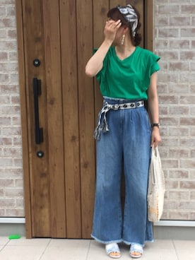 Riiisaさん（レディース・158cm）の夏コーディネート