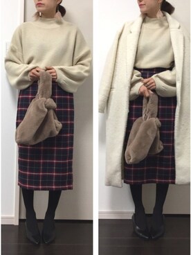 Riiisaさん（レディース・158cm）の冬コーディネート