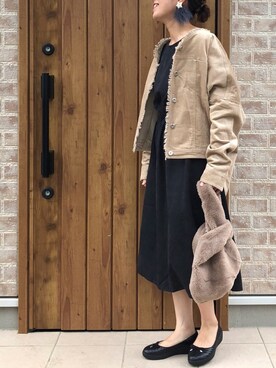 「Lily（リリイ）のアイテム（アクセサリー）」を使った、Riiisaさん（レディース・158cm）の秋コーディネート