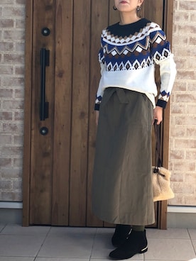 「Dickies（ディッキーズ）のアイテム（ハンドバッグ）」を使った、Riiisaさん（レディース・158cm）の秋コーディネート
