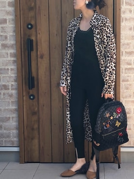 「Desigual（デシグアル）のアイテム（バックパック/リュック）」を使った、Riiisaさん（レディース・158cm）の秋コーディネート