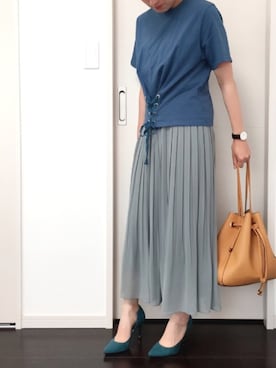 「SON CHIC TOKYO（ソンシックトウキョウ）のアイテム」を使った、Riiisaさん（レディース・158cm）の春コーディネート