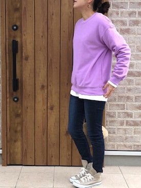 「Dickies（ディッキーズ）のアイテム（ハンドバッグ）」を使った、Riiisaさん（レディース・158cm）の冬コーディネート