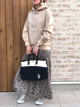 「stradivarius（ストラディバリウス）のアイテム（アクセサリー）」を使った、Riiisaさん（レディース・158cm）の春コーディネート