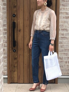 「Cawaii」｜「アイテム（パンツ）」を使った、Riiisaさん（レディース・158cm）の春コーディネート