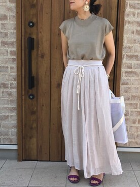 「stradivarius（ストラディバリウス）のアイテム（アクセサリー）」を使った、Riiisaさん（レディース・158cm）の春コーディネート