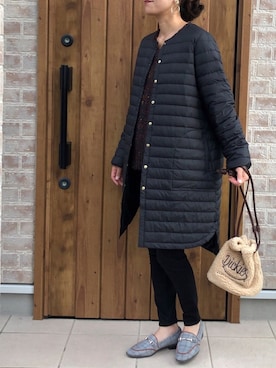 「Dickies（ディッキーズ）のアイテム（ハンドバッグ）」を使った、Riiisaさん（レディース・158cm）の秋コーディネート