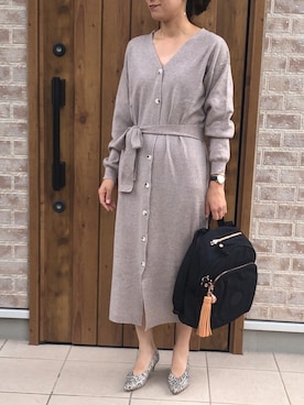 「SON CHIC TOKYO（ソンシックトウキョウ）のアイテム」を使った、Riiisaさん（レディース・158cm）の秋コーディネート