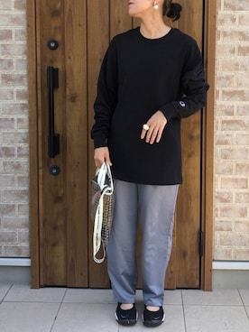 「Dress up everyday（ドレスアップ エブリデイ）のアイテム」を使った、Riiisaさん（レディース・158cm）の夏コーディネート