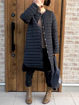 「Traditional Weatherwear（トラディショナルウェザーウェア）のMARCHE BAG MINI（トートバッグ）」を使った、Riiisaさん（レディース・158cm）の秋コーディネート