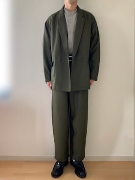 「FREAK'S STORE（フリークスストア）のアイテム（テーラードジャケット）」を使った、peikunさん（メンズ・169cm）の春コーディネート