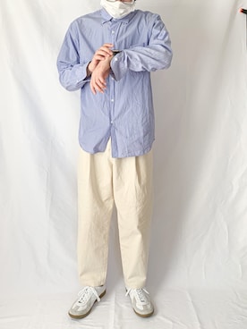 「無印良品」｜「アイテム（トップス）」を使った、peikunさん（メンズ・169cm）の冬コーディネート