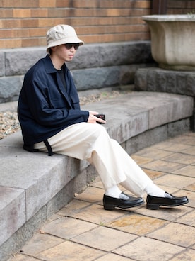 「ITEMS URBANRESEARCH（アイテムズ アーバンリサーチ）のアイテム（セットアップ）」を使った、peikunさん（メンズ・170cm）の春コーディネート