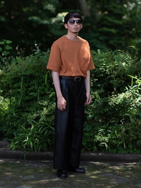 「FEKETE（フェケテ）のアイテム（パンツ）」を使った、peikunさん（メンズ・170cm）の夏コーディネート