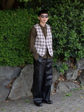 「FEKETE（フェケテ）のアイテム（パンツ）」を使った、peikunさん（メンズ・170cm）の夏コーディネート