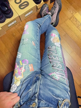 「hystericglamour」｜怠惰ですけれども®︎さん（メンズ・170cm）の冬コーディネート