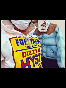 「Ron Herman（ロン ハーマン）のアイテム（ダウンジャケット/コート）」を使った、怠惰ですけれども®︎さん（メンズ・170cm）の冬コーディネート