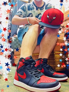 「JORDAN1BANNED」｜怠惰ですけれども®︎さん（メンズ・170cm）の夏コーディネート