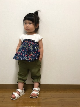 miyumiyuさん（キッズ・80cm）の夏コーディネート
